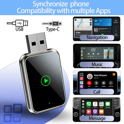 WireFree CarPlay Adapter, Cut the Cords, Drive Smarter